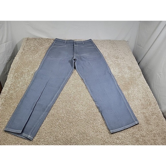 Marithe Francois Girbaud Men‎ 36x31 Baggy Wide Leg Jeans Light Blue 90s Y2K  VTG - Picture 1 of 13